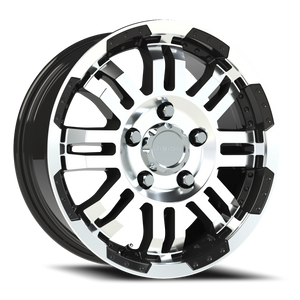 Vision Wheel 375 Gloss Black Machined Face 16x6.5 +45 5x130mm 78.3mm - Wheelwiz