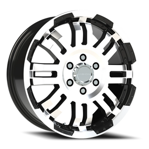 Vision Wheel 375 Gloss Black Machined Face 18x7.5 +55 6x130mm 84mm - Wheelwiz