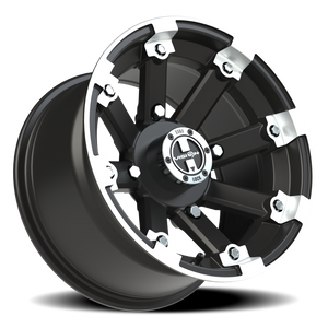 Vision Wheel 393 Matte Black Machined Lip 14x8 -10 4x156mm 131.1mm - Wheelwiz