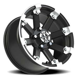 Vision Wheel 393 Matte Black Machined Lip 14x7 +3 5x114.3mm 79.4mm - Wheelwiz