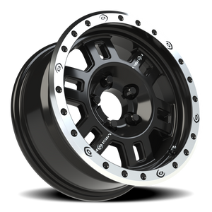 Vision Wheel 398COMP Gloss Black Machined Lip 16x7 0 5x114.3mm 83mm - Wheelwiz