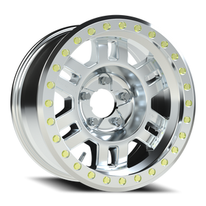 Vision Wheel 398BL Machined 17x8.5 -15 5x127mm 83mm - Wheelwiz