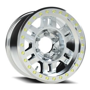 Vision Wheel 398BL Machined 17x8.5 -15 6x139.7mm 110mm - Wheelwiz