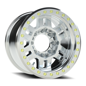 Vision Wheel 398BL Machined 17x9.5 -44 8x165.1mm 130.8mm - Wheelwiz