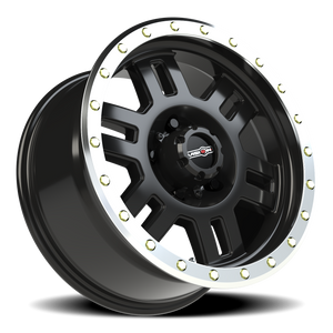Vision Wheel 398 Gloss Black Machined Lip 18x9 +18 5x139.7mm 108mm - Wheelwiz