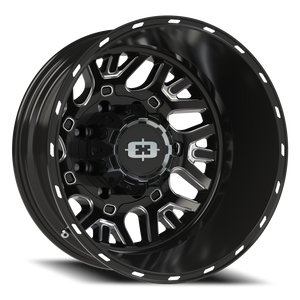 Vision Wheel 404 Gloss Black Milled Spoke 20x8.25 -227 8x210mm 154.3mm - Wheelwiz