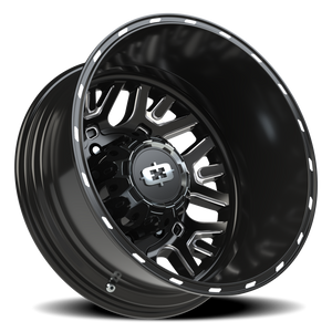 Vision Wheel 404 Gloss Black Milled Spoke 20x8.25 -201 8x210mm 154.3mm - Wheelwiz