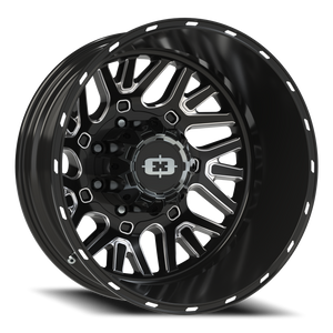 Vision Wheel 404 Gloss Black Milled Spoke 22x8.25 -201 8x200mm 142.2mm - Wheelwiz
