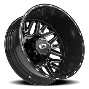 Vision Wheel 404 Gloss Black Milled Spoke 22x8.25 -240 8x165.1mm 121.4mm - Wheelwiz