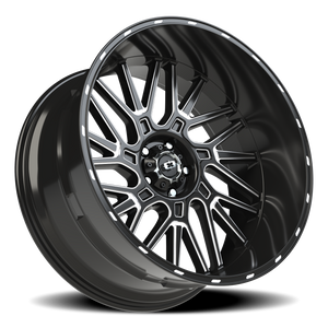 Vision Wheel 404 Gloss Black Milled Spoke 24x12 -51 5x127mm 78.1mm - Wheelwiz