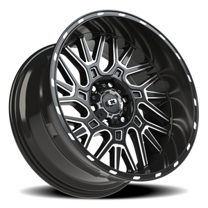Vision Wheel 404 Gloss Black Milled Spoke 20x10 -25 6x135mm 87.1mm - Wheelwiz