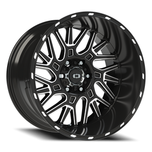 Vision Wheel 404 Gloss Black Milled Spoke 20x12 -51 6x135mm 87.1mm - Wheelwiz