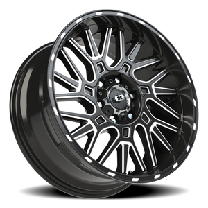 Vision Wheel 404 Gloss Black Milled Spoke 20x9 +12 6x135mm 87.1mm - Wheelwiz