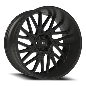 Vision Wheel 404 Satin Black 24x12 -51 6x139.7mm 106.2mm - Wheelwiz