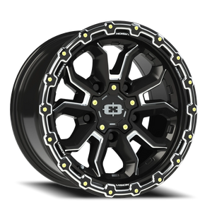 Vision Wheel 405 Gloss Black Milled Spoke 16x8 0 5x139.7mm 110mm - Wheelwiz