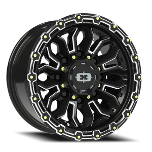Vision Wheel 405 Gloss Black Milled Spoke 16x8 0 8x165.1mm 125.2mm - Wheelwiz