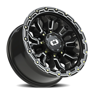 Vision Wheel 405 Gloss Black Milled Spoke 16x8 0 8x165.1mm 125.2mm - Wheelwiz