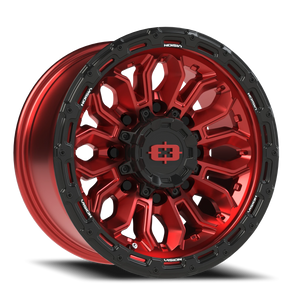 Vision Wheel 405 Gloss Red w/Gloss Black Lip 16x8 0 8x165.1mm 125.2mm - Wheelwiz