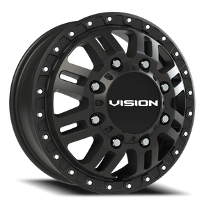 Vision Wheel 408 Satin Black 17x6.5 +121 8x200mm 142.1mm - Wheelwiz