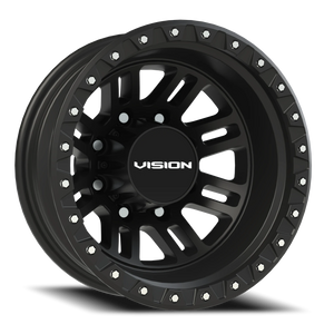 Vision Wheel 408 Satin Black 16x6 -137 8x165.1mm 125.2mm - Wheelwiz