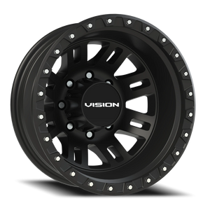 Vision Wheel 408 Satin Black 17x6.5 -143 8x210mm 154.2mm - Wheelwiz