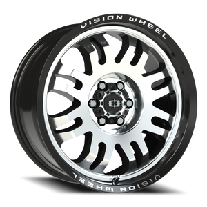 Vision Wheel 409 Gloss Black Machined Face 18x8.5 0 6x114.3mm 71.5mm - Wheelwiz