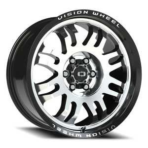 Vision Wheel 409 Gloss Black Machined Face 18x9 +12 6x120mm 67.1mm - Wheelwiz