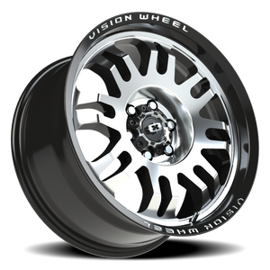 Vision Wheel 409 Gloss Black Machined Face 18x9 +12 6x120mm 67.1mm - Wheelwiz