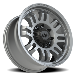 Vision Wheel 409 Satin Grey 20x9.5 +12 8x180mm 124.1mm - Wheelwiz