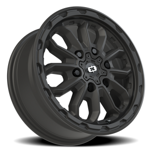 Vision Wheel 410 Satin Black 16x6.5 +45 6x130mm 84mm - Wheelwiz