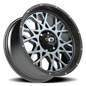 Vision Wheel 412 Anthracite with Satin Black Lip 20x9 +10 6x139.7mm 106.2mm - Wheelwiz