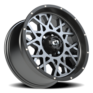 Vision Wheel 412 Anthracite with Satin Black Lip 18x9 +12 6x139.7mm 106.2mm - Wheelwiz
