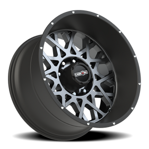 Vision Wheel 412 Anthracite with Satin Black Lip 22x12 -51 8x180mm 124.2mm - Wheelwiz