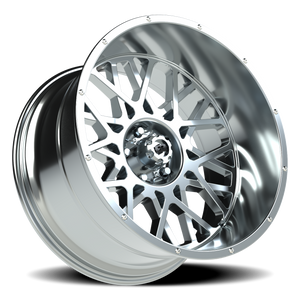Vision Wheel 412 Chrome 22x12 -51 5x127mm 78.1mm - Wheelwiz