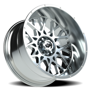 Vision Wheel 412 Chrome 22x12 -51 5x139.7mm 108mm - Wheelwiz