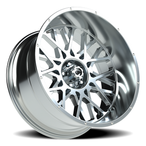 Vision Wheel 412 Chrome 24x12 -51 5x139.7mm 108mm - Wheelwiz