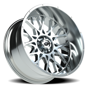 Vision Wheel 412 Chrome 24x12 -51 6x139.7mm 106.2mm - Wheelwiz