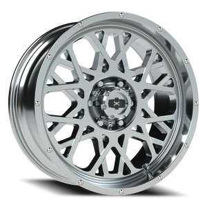 Vision Wheel 412 Chrome 20x9 +10 6x139.7mm 106.2mm - Wheelwiz