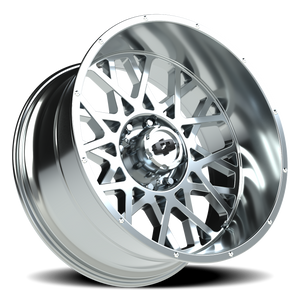 Vision Wheel 412 Chrome 24x12 -51 8x180mm 124.2mm - Wheelwiz