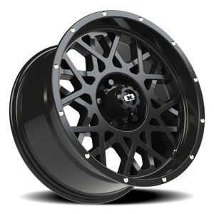 Vision Wheel 412 Gloss Black 18x9 -12 5x127mm 78.1mm - Wheelwiz