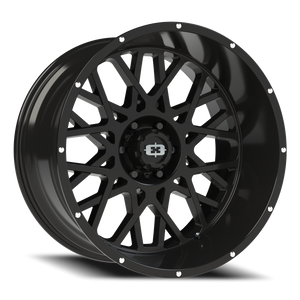 Vision Wheel 412 Gloss Black 22x12 -51 6x139.7mm 106.2mm - Wheelwiz
