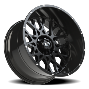 Vision Wheel 412 Gloss Black 22x12 -51 6x139.7mm 106.2mm - Wheelwiz