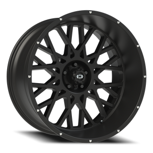 Vision Wheel 412 Satin Black 24x12 -51 5x127mm 78.1mm - Wheelwiz