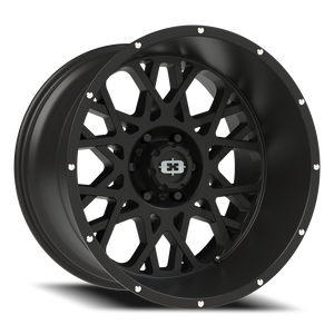 Vision Wheel 412 Satin Black 20x12 -51 6x139.7mm 106.2mm - Wheelwiz