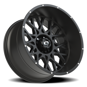 Vision Wheel 412 Satin Black 22x12 -51 6x139.7mm 106.2mm - Wheelwiz