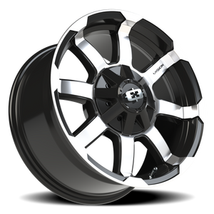 Vision Wheel 413 Gloss Black Machined Face 17x8.5 0 5x114.3mm 83mm - Wheelwiz