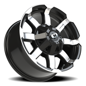 Vision Wheel 413 Gloss Black Machined Face 17x8.5 +18 8x180mm 124.2mm - Wheelwiz