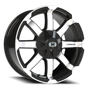 Vision Wheel 413 Gloss Black Machined Face 18x8.5 0 5x114.3mm 83mm - Wheelwiz