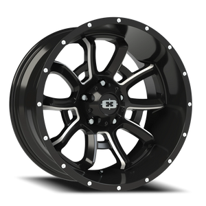 Vision Wheel 415 Gloss Black Milled Spoke 20x10 -25 5x139.7mm 108mm - Wheelwiz