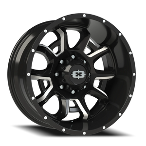 Vision Wheel 415 Gloss Black Milled Spoke 20x10 -25 8x170mm 125.2mm - Wheelwiz
